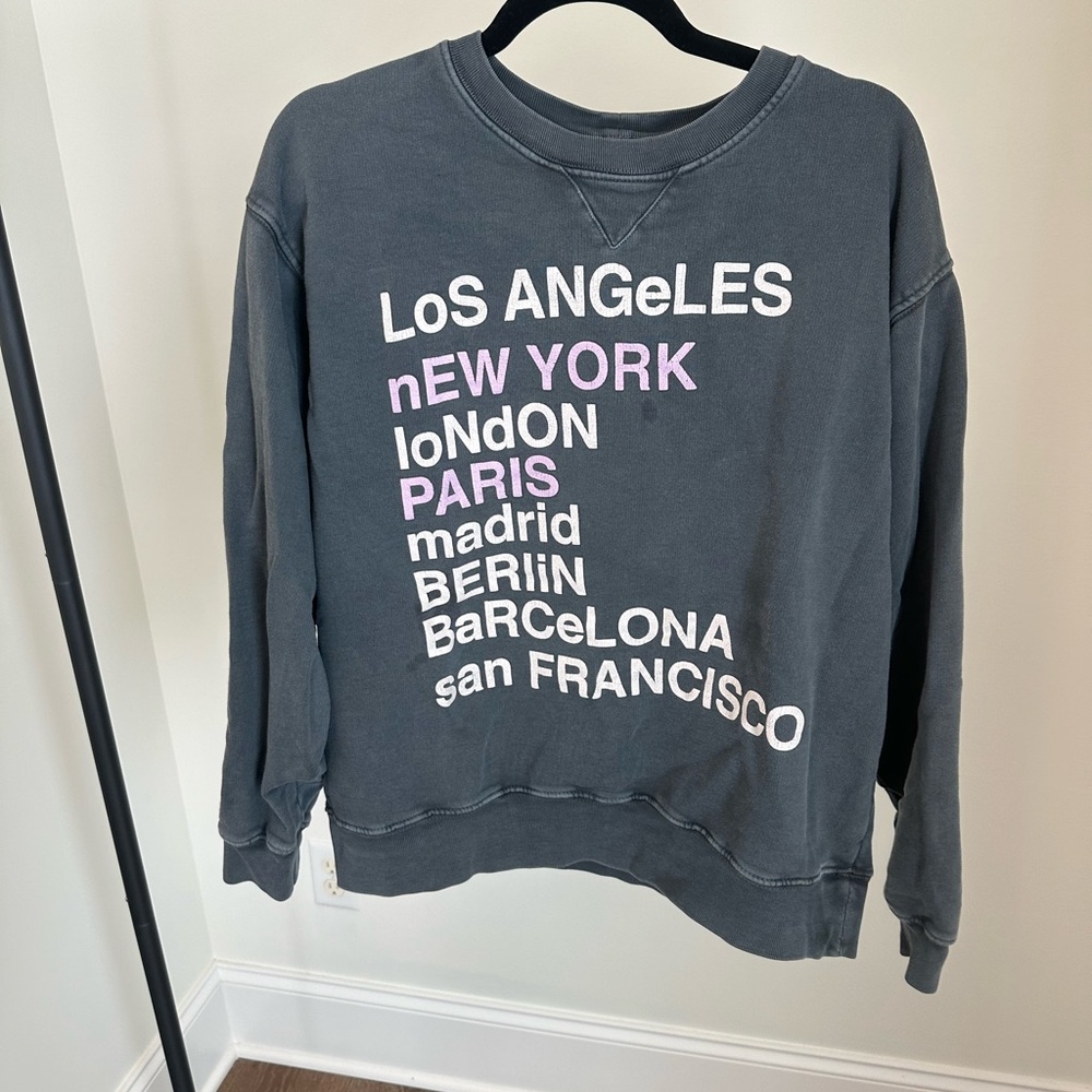 Anine Bing Charcoal Sweatshirt